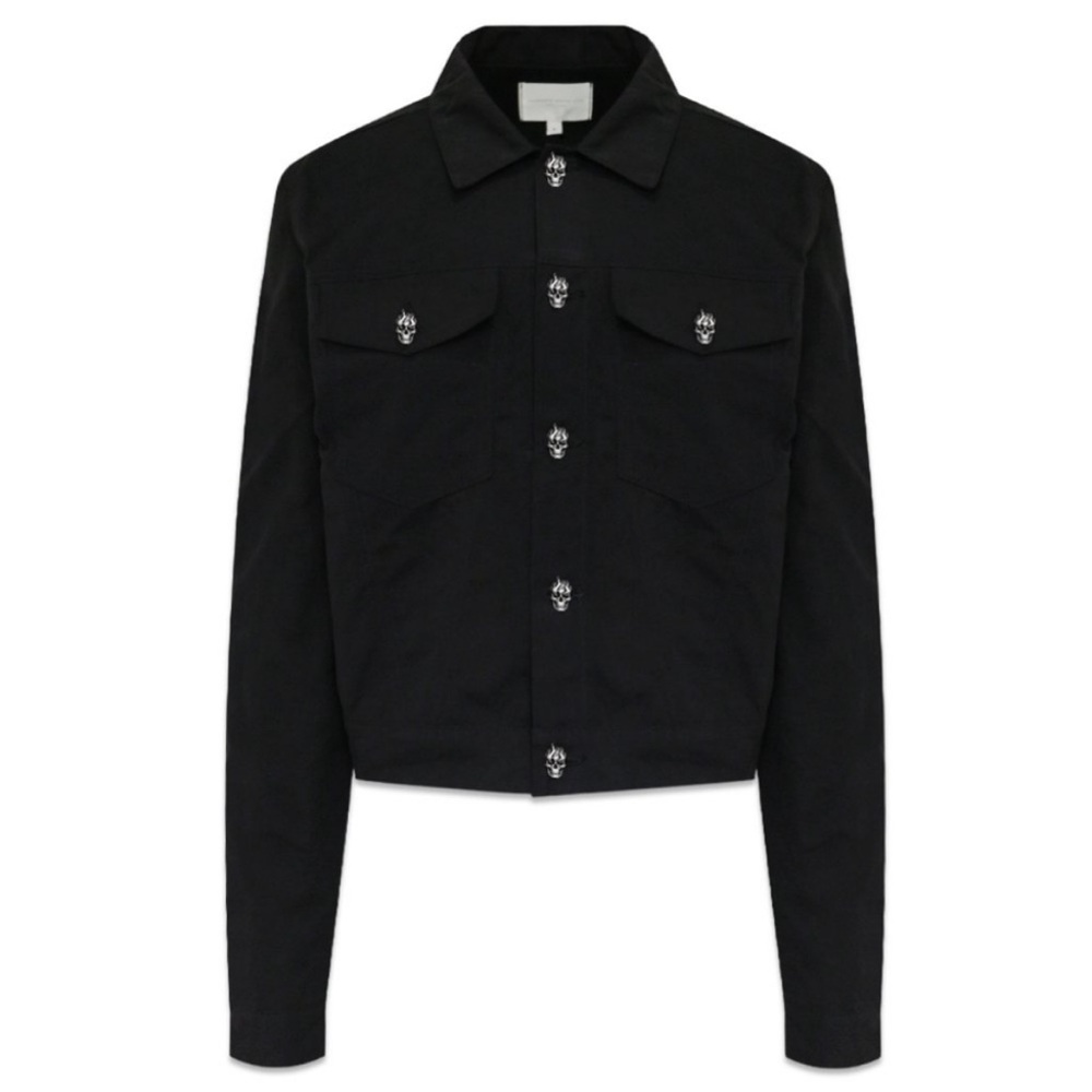 Laundered Works Corp x Offset Skull Trucker Jacket